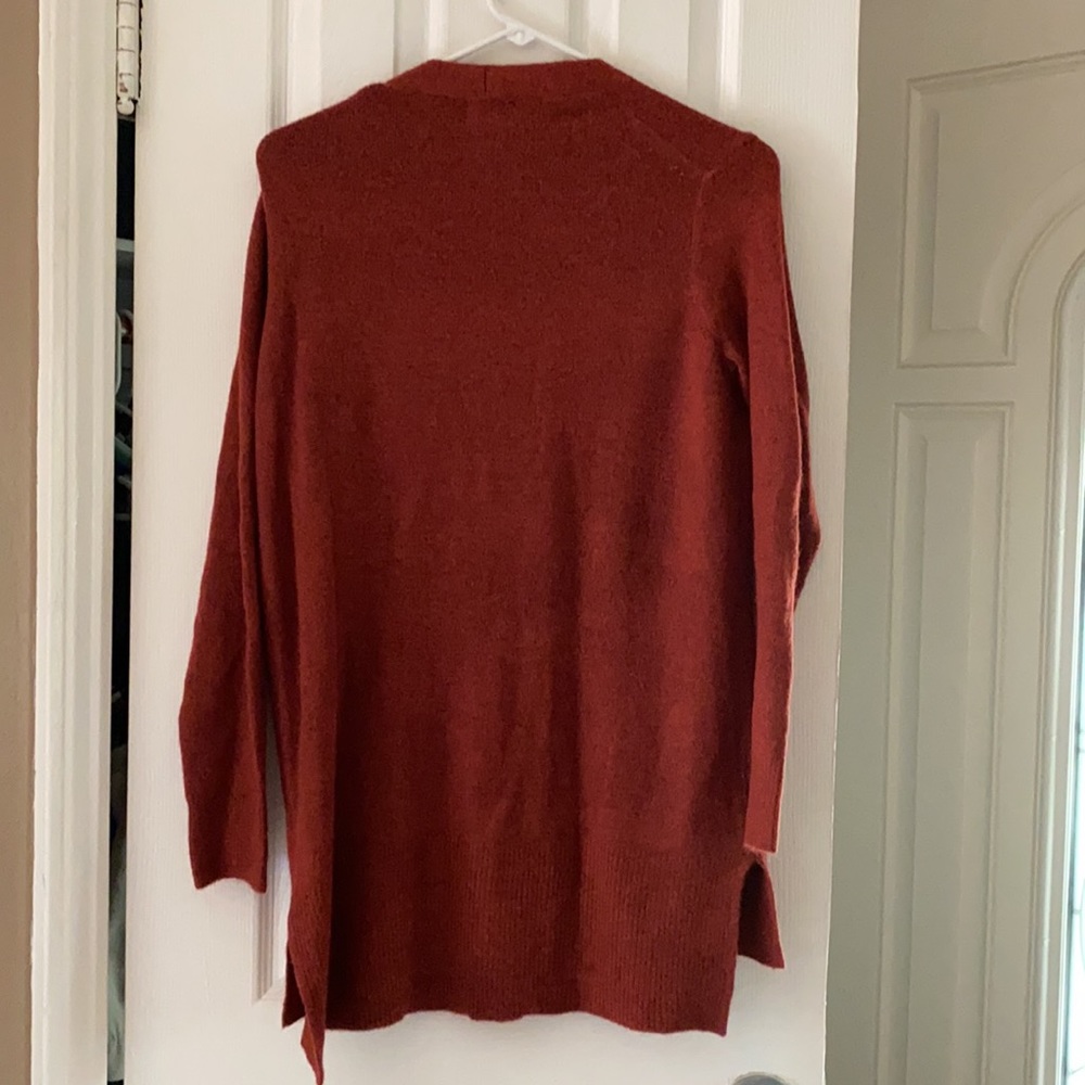 Rust Button Up Cardigan - Picture 2 of 5